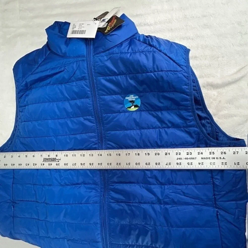 New Core 365 Men's Prevail Puffer Vest 2XL Blue Outerwear AT&T Pebble Beach Golf
